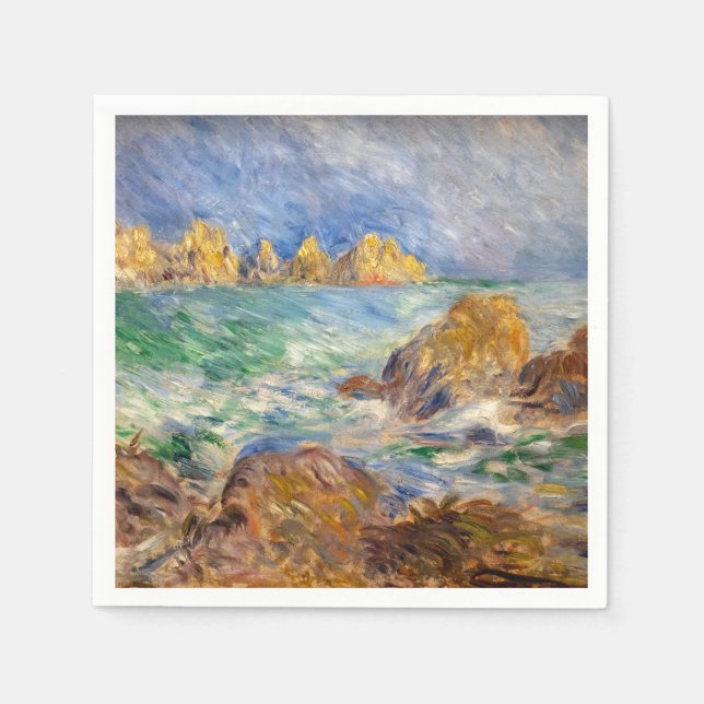 Pierre-Auguste Renoir - Marine, Guernesey Napkin (Front)