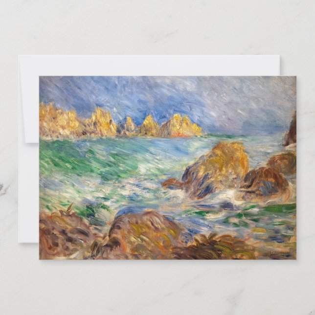 Pierre-Auguste Renoir - Marine, Guernesey Thank You Card (Front)