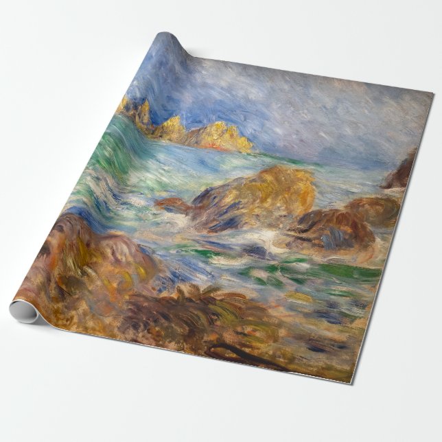 Pierre-Auguste Renoir - Marine, Guernesey Wrapping Paper (Unrolled)