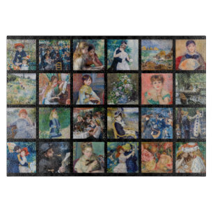 Pierre-Auguste Renoir - Masterpieces Collage Cutting Board