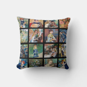 Pierre-Auguste Renoir - Masterpieces Grid Collage Cushion