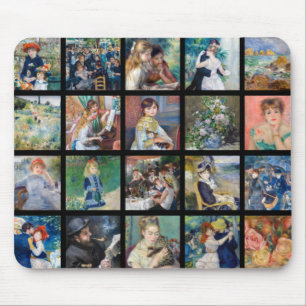 Pierre-Auguste Renoir - Masterpieces Grid Collage Mouse Mat