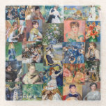 Pierre-Auguste Renoir - Masterpieces Patchwork Glass Coaster<br><div class="desc">Pierre-Auguste Renoir - Masterpieces Patchwork Collage without separation</div>
