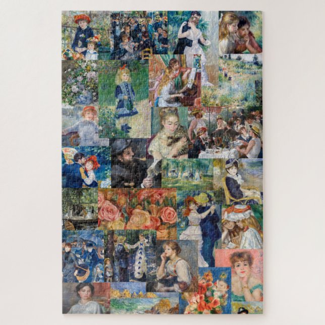 Pierre-Auguste Renoir - Masterpieces Patchwork Jigsaw Puzzle (Vertical)