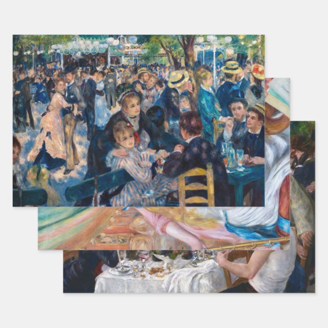 Pierre-Auguste Renoir - Masterpieces Selection Wrapping Paper Sheet (Set)