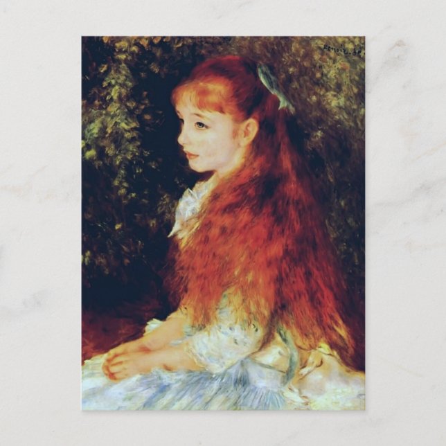 Pierre-Auguste Renoir- Mlle Irene Cahen d'Anvers Postcard (Front)