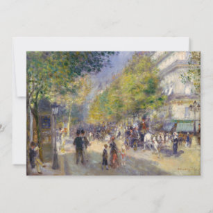 Pierre-Auguste Renoir - Paris, Grands Boulevards Thank You Card