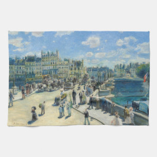 Pierre-Auguste Renoir - Paris, Pont-Neuf Tea Towel