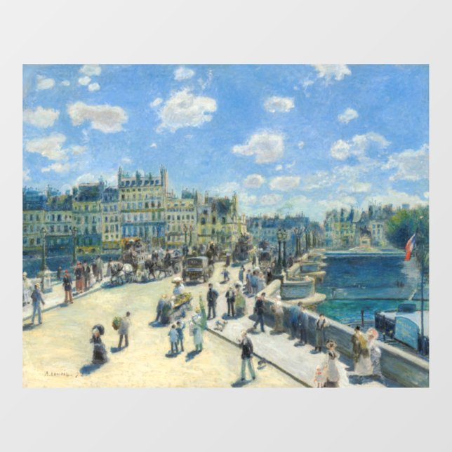 Pierre-Auguste Renoir - Paris, Pont-Neuf Window Cling (Sheet)