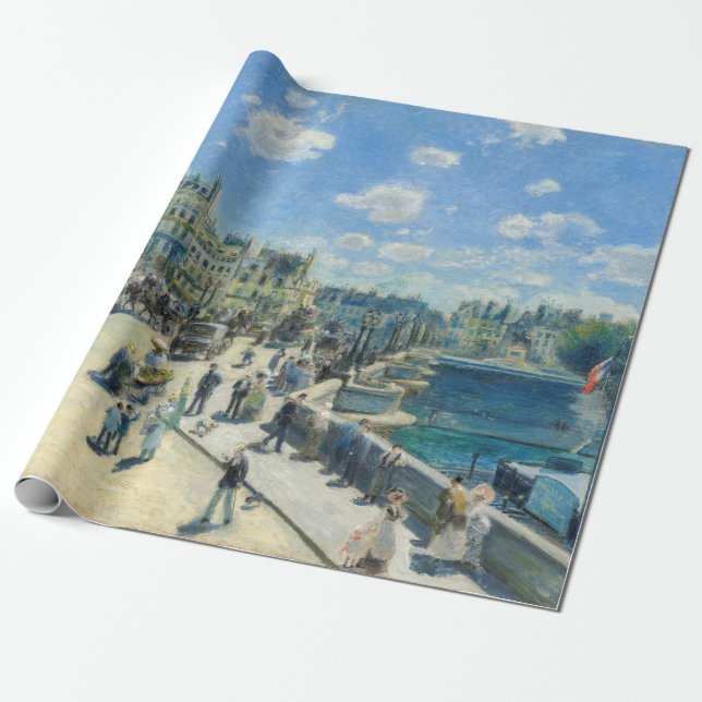 Pierre-Auguste Renoir - Paris, Pont-Neuf Wrapping Paper (Unrolled)