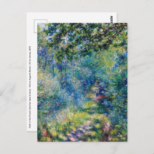 Pierre-Auguste Renoir - Path in the Forest Postcard (Front/Back)