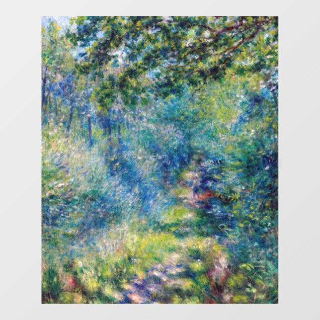 Pierre-Auguste Renoir - Path in the Forest Window Cling (Sheet)