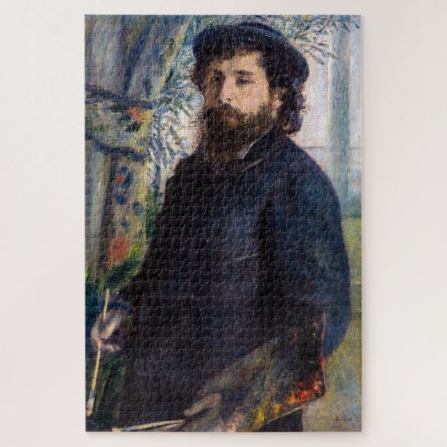 Pierre Auguste Renoir - Portrait of Claude Monet Jigsaw Puzzle (Vertical)