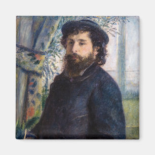 Pierre Auguste Renoir - Portrait of Claude Monet Magnet