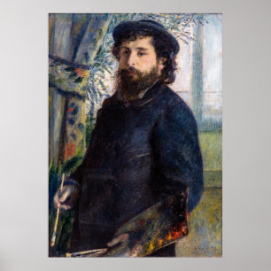 Pierre Auguste Renoir - Portrait of Claude Monet Poster