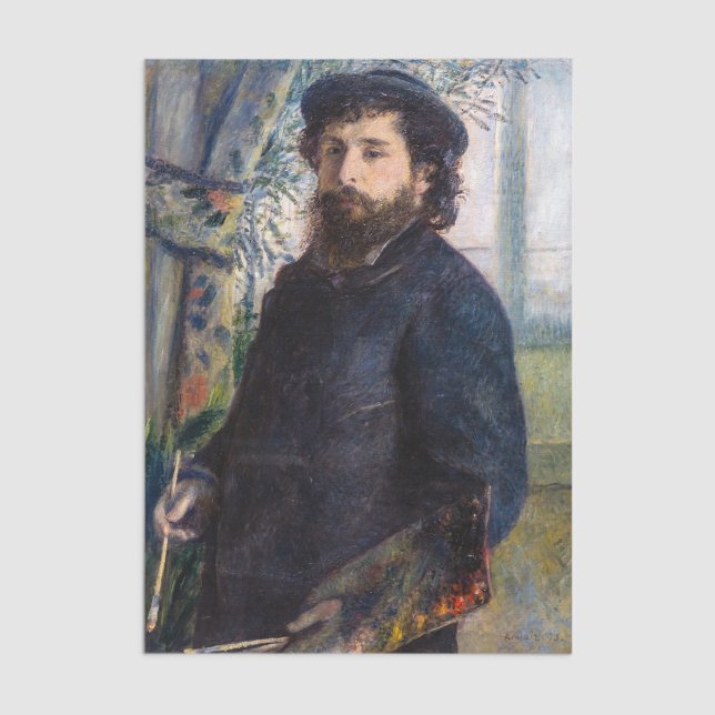 Pierre Auguste Renoir - Portrait of Claude Monet Tissue Paper (Creator Uploaded)