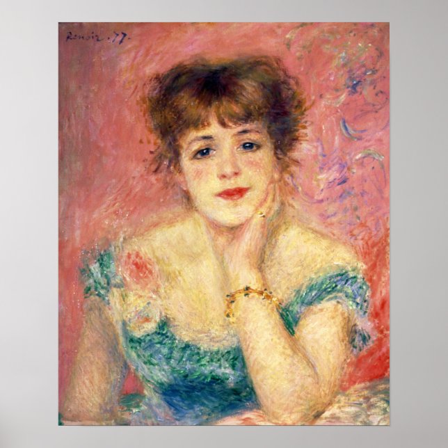 Pierre-Auguste Renoir Portrait of Jeanne Samary Poster (Front)