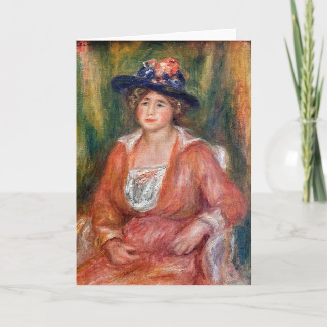 Pierre-Auguste Renoir - Portrait of Seated Woman Card (Front)