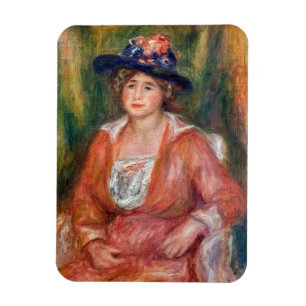 Pierre-Auguste Renoir - Portrait of Seated Woman Magnet