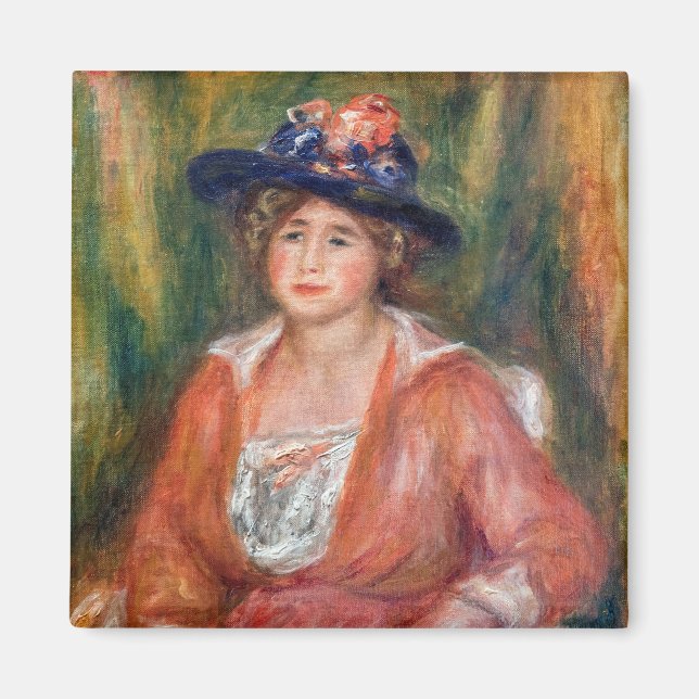Pierre-Auguste Renoir - Portrait of Seated Woman Magnet (Front)