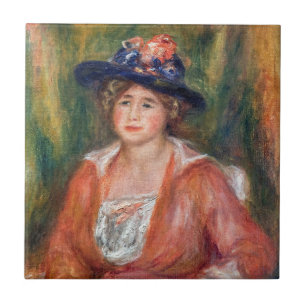 Pierre-Auguste Renoir - Portrait of Seated Woman Tile