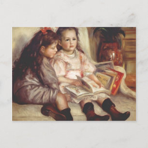 Pierre-Auguste Renoir- Portraits of Two Children Postcard