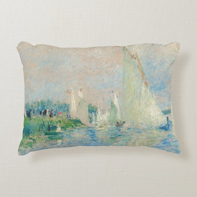 Pierre-Auguste Renoir - Regatta at Argenteuil Decorative Cushion (Front)