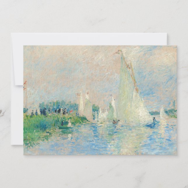 Pierre-Auguste Renoir - Regatta at Argenteuil Thank You Card (Front)