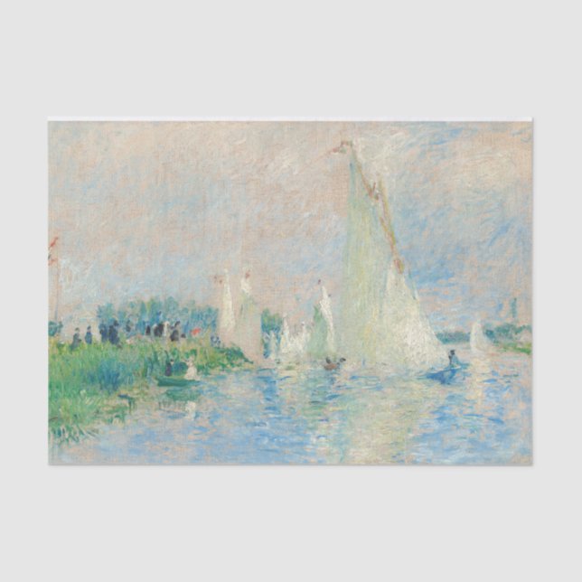 Pierre-Auguste Renoir - Regatta at Argenteuil Tissue Paper (Front)