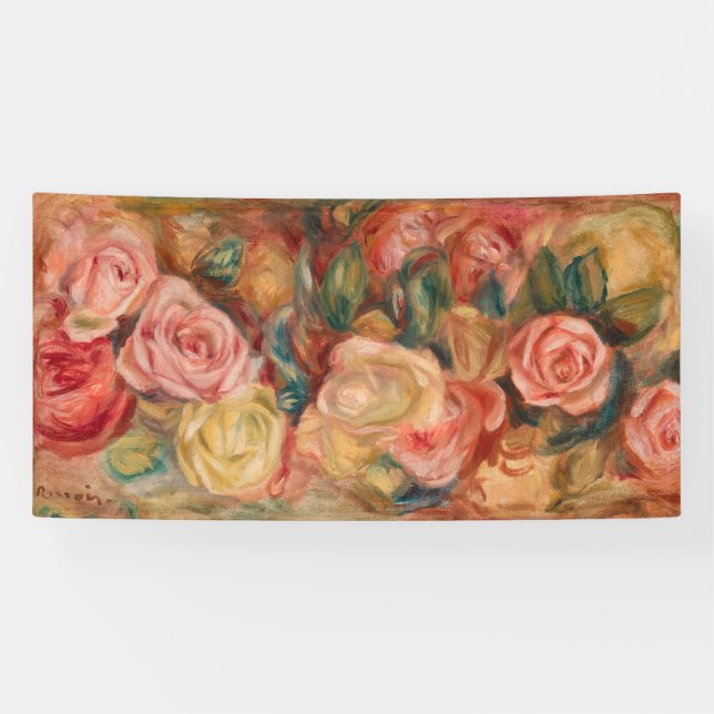 Pierre-Auguste Renoir - Roses Banner (Horizontal)