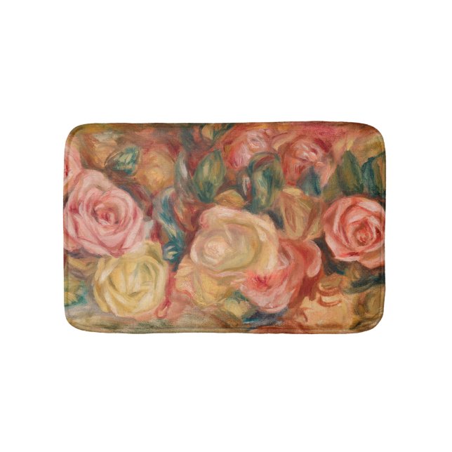 Pierre-Auguste Renoir - Roses Bath Mat (Front)