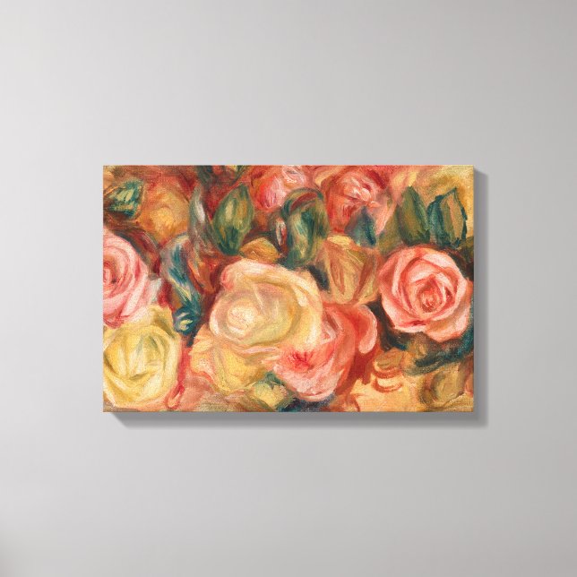 Pierre-Auguste Renoir - Roses Canvas Print (Front)
