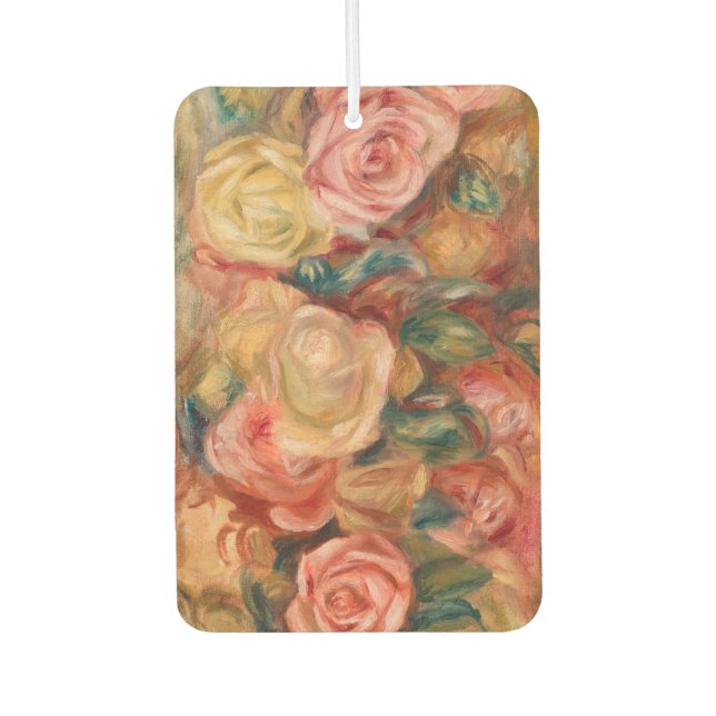 Pierre-Auguste Renoir - Roses Car Air Freshener (Front)