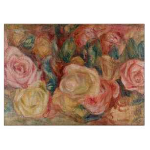 Pierre-Auguste Renoir - Roses Cutting Board