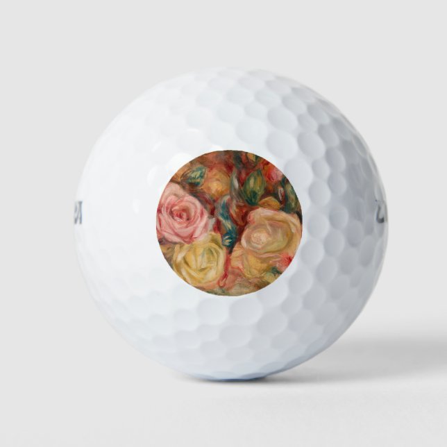 Pierre-Auguste Renoir - Roses Golf Balls (Front)