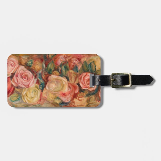 Pierre-Auguste Renoir - Roses Luggage Tag (Front Horizontal)