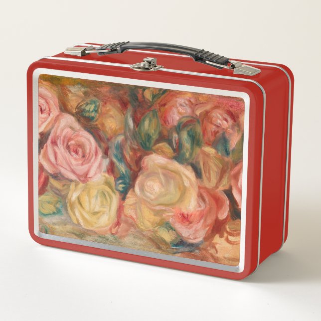 Pierre-Auguste Renoir - Roses Metal Lunch Box (Front)