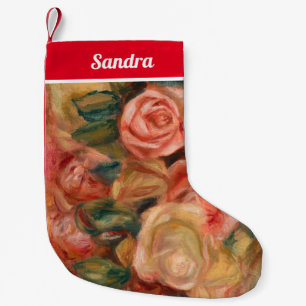 Pierre-Auguste Renoir - Roses Small Christmas Stocking