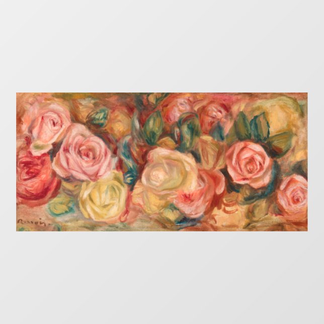 Pierre-Auguste Renoir - Roses Window Cling (Sheet)