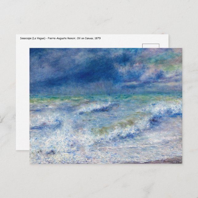 Pierre-Auguste Renoir - Seascape Postcard (Front/Back)