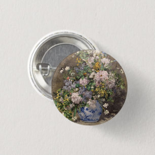Pierre-Auguste Renoir Spring Bouquet     3 Cm Round Badge