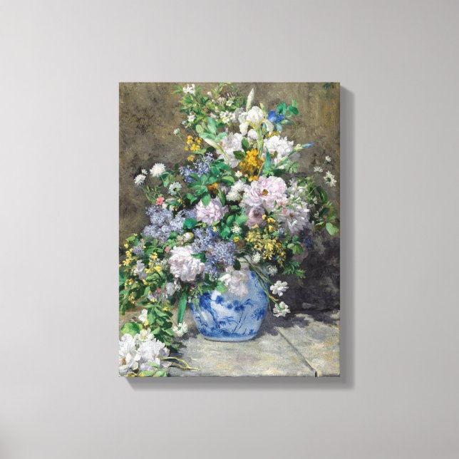 Pierre-Auguste Renoir - Spring Bouquet Canvas Print (Front)