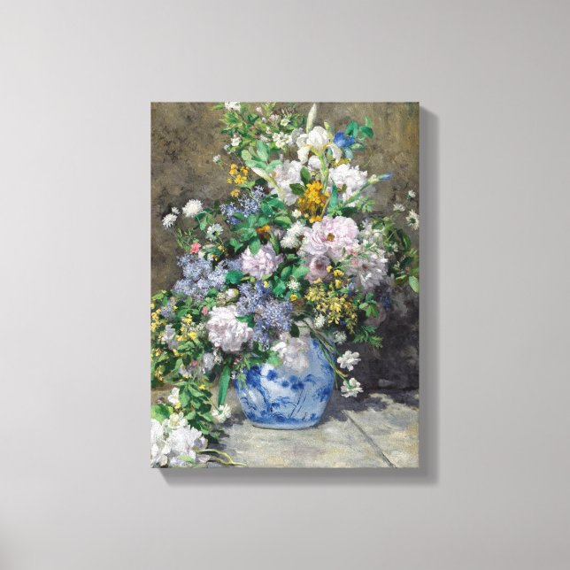 Pierre-Auguste Renoir - Spring Bouquet Canvas Print (Front)