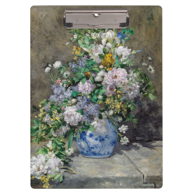 Pierre-Auguste Renoir - Spring Bouquet Clipboard (Front)
