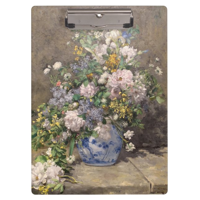 Pierre-Auguste Renoir Spring Bouquet     Clipboard (Front)