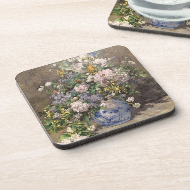 Pierre-Auguste Renoir Spring Bouquet  Coaster (Left Side)