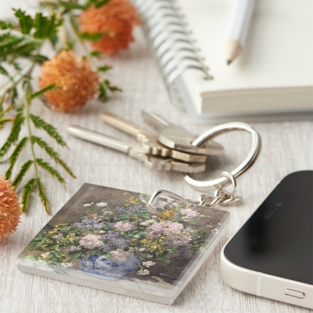Pierre-Auguste Renoir Spring Bouquet    Key Ring (Front Right)