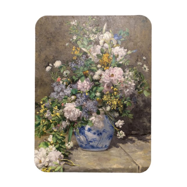 Pierre-Auguste Renoir Spring Bouquet  Magnet (Vertical)