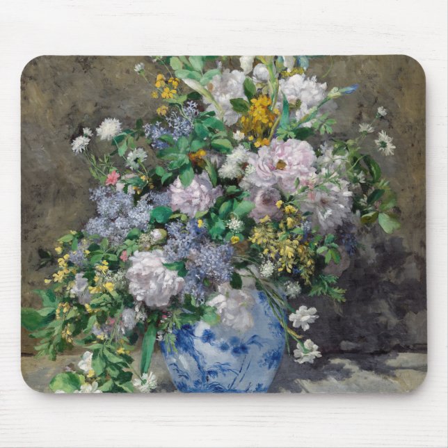 Pierre-Auguste Renoir - Spring Bouquet Mouse Mat (Front)