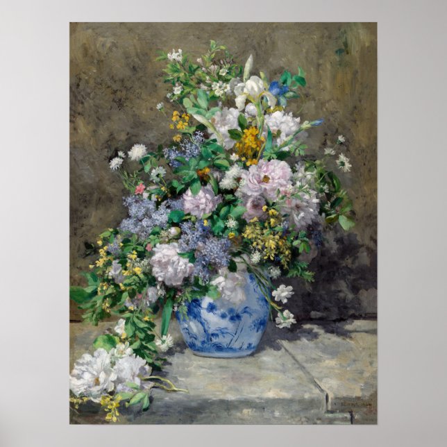 Pierre-Auguste Renoir - Spring Bouquet Poster (Front)